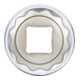 BGS Steckschlüssel-Einsatz Zwölfkant 10645, Antrieb Innenvierkant 12,5 mm (1/2"), SW 27 mm-3
