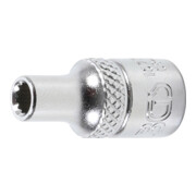 BGS Steckschlüssel-Einsatz Zwölfkant 10774, Antrieb Innenvierkant 6,3 mm (1/4"), SW 4 mm
