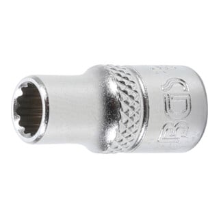 BGS Steckschlüssel-Einsatz Zwölfkant 10776, Antrieb Innenvierkant 6,3 mm (1/4"), SW 6 mm