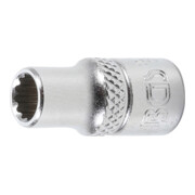 BGS Steckschlüssel-Einsatz Zwölfkant 10776, Antrieb Innenvierkant 6,3 mm (1/4"), SW 6 mm