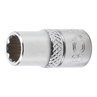 BGS Steckschlüssel-Einsatz Zwölfkant 10777, Antrieb Innenvierkant 6,3 mm (1/4"), SW 7 mm
