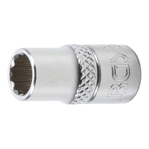 BGS Steckschlüssel-Einsatz Zwölfkant 10777, Antrieb Innenvierkant 6,3 mm (1/4"), SW 7 mm