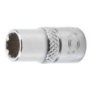 BGS Steckschlüssel-Einsatz Zwölfkant 10777, Antrieb Innenvierkant 6,3 mm (1/4"), SW 7 mm