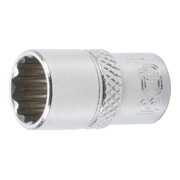 BGS Steckschlüssel-Einsatz Zwölfkant 10780, Antrieb Innenvierkant 6,3 mm (1/4"), SW 10 mm