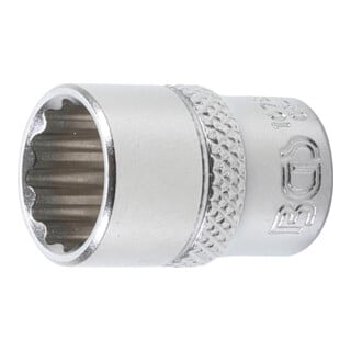 BGS Steckschlüssel-Einsatz Zwölfkant 10782, Antrieb Innenvierkant 6,3 mm (1/4"), SW 12 mm