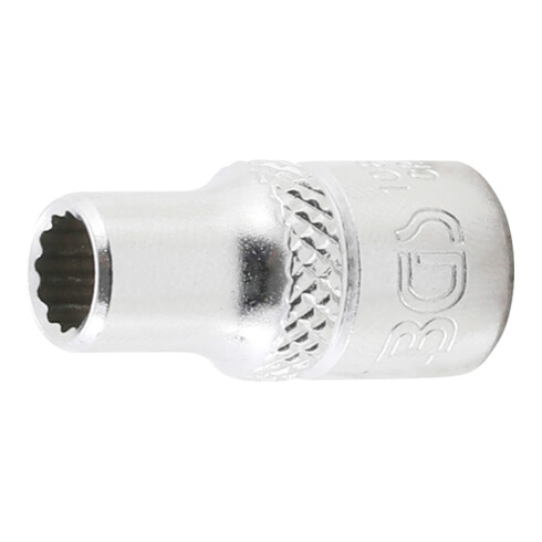 BGS Steckschlüssel-Einsatz Zwölfkant 10872, Antrieb Innenvierkant 6,3 mm (1/4"), SW 7/32"