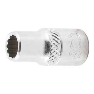 BGS Steckschlüssel-Einsatz Zwölfkant 10873, Antrieb Innenvierkant 6,3 mm (1/4"), SW 1/4"