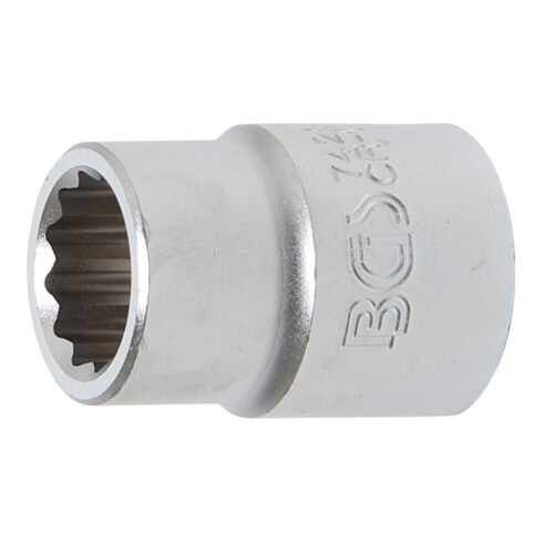 BGS Steckschlüssel-Einsatz Zwölfkant 7421, Antrieb Innenvierkant 20 mm (3/4"), SW 21 mm