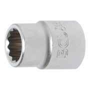 BGS Steckschlüssel-Einsatz Zwölfkant 7421, Antrieb Innenvierkant 20 mm (3/4"), SW 21 mm