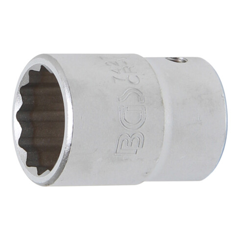 BGS Steckschlüssel-Einsatz Zwölfkant 7427, Antrieb Innenvierkant 20 mm (3/4"), SW 27 mm