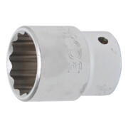 BGS Steckschlüssel-Einsatz Zwölfkant 7432, Antrieb Innenvierkant 20 mm (3/4"), SW 32 mm