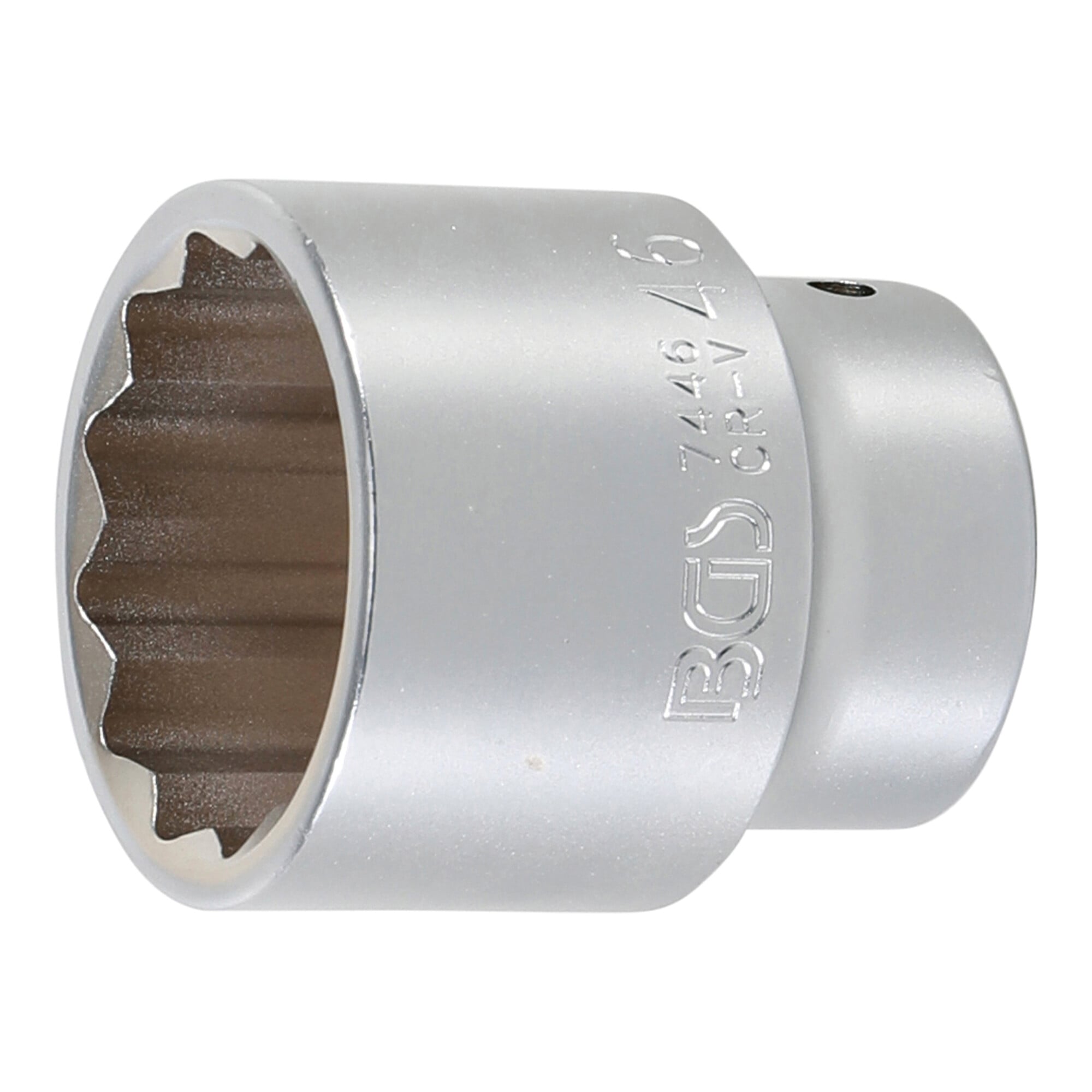 BGS Steckschlüssel-Einsatz Zwölfkant 7446, Antrieb Innenvierkant 20 mm (3/4"), SW 46 mm ; BGS technic