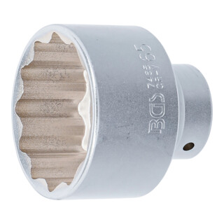 BGS Steckschlüssel-Einsatz Zwölfkant 7465, Antrieb Innenvierkant 20 mm (3/4"), SW 65 mm