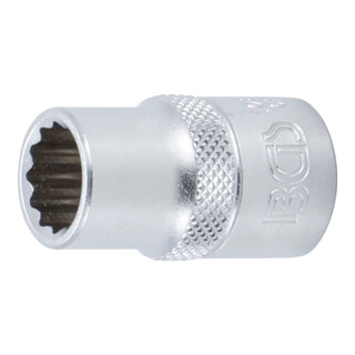 BGS Steckschlüssel-Einsatz Zwölfkant Antrieb Innenvierkant 12,5 mm (1/2") SW 1/2"