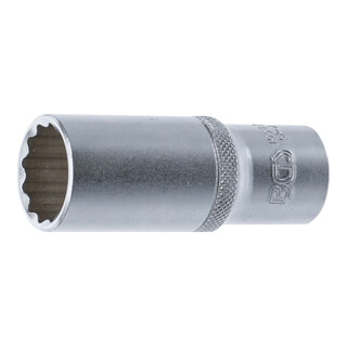 BGS Steckschlüssel-Einsatz Zwölfkant, tief 10687, Antrieb Innenvierkant 12,5 mm (1/2"), SW 22 mm