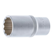 BGS Steckschlüssel-Einsatz Zwölfkant, tief 10689, Antrieb Innenvierkant 12,5 mm (1/2"), SW 28 mm