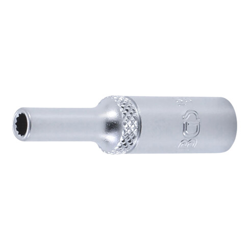 BGS Steckschlüssel-Einsatz Zwölfkant, tief 10702, Antrieb Innenvierkant 6,3 mm (1/4"), SW 4 mm