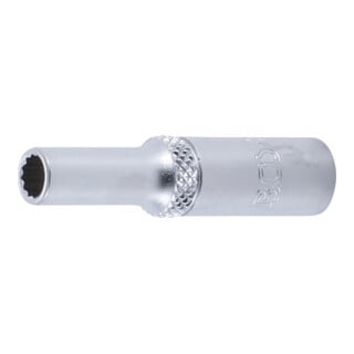 BGS Steckschlüssel-Einsatz Zwölfkant, tief 10705, Antrieb Innenvierkant 6,3 mm (1/4"), SW 5,5 mm