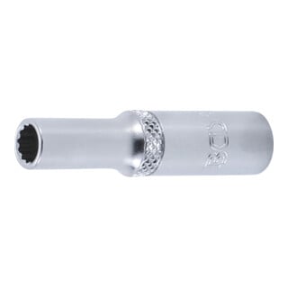 BGS Steckschlüssel-Einsatz Zwölfkant, tief 10706, Antrieb Innenvierkant 6,3 mm (1/4"), SW 6 mm