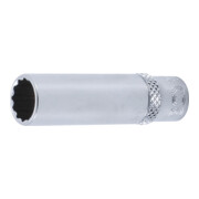 BGS Steckschlüssel-Einsatz Zwölfkant, tief 10710, Antrieb Innenvierkant 6,3 mm (1/4"), SW 10 mm