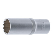 BGS Steckschlüssel-Einsatz Zwölfkant, tief 9360, Antrieb Innenvierkant 12,5 mm (1/2"), SW 21 mm
