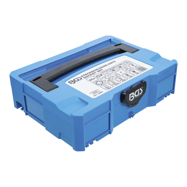 BGS Steckschlüssel-Satz 6,3 mm (1/4 Zoll) / 12,5 mm (1/2 Zoll) im Systemkoffer BGS systainer® 65 teilig