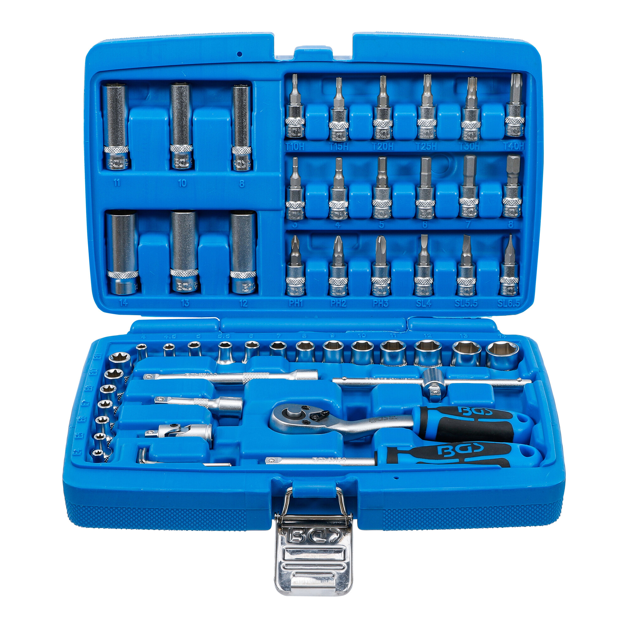 BGS Steckschlüssel-Satz Antrieb 6,3 mm 53-tlg. ; BGS technic