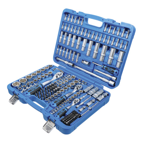 BGS Steckschlüssel-Satz Sechskant, Antrieb 6,3 mm (1/4"), 10 mm (3/8"), 12,5 mm (1/2"), 192-teilig