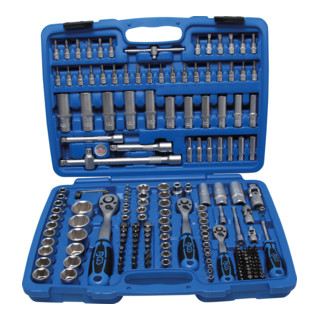 BGS Steckschlüssel-Satz Sechskant Antrieb 6,3 mm / 10 mm / 12,5 mm 192-tlg.