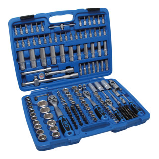 BGS Steckschlüssel-Satz Sechskant Antrieb 6,3 mm / 10 mm / 12,5 mm 192-tlg.