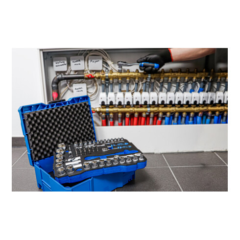 BGS Steckschlüssel- und Hammer-, Zangen-, Schraubendreher-Satz | 6,3 mm (1/4") / 12,5 mm (1/2") | BGS systainer® | 77-tlg.