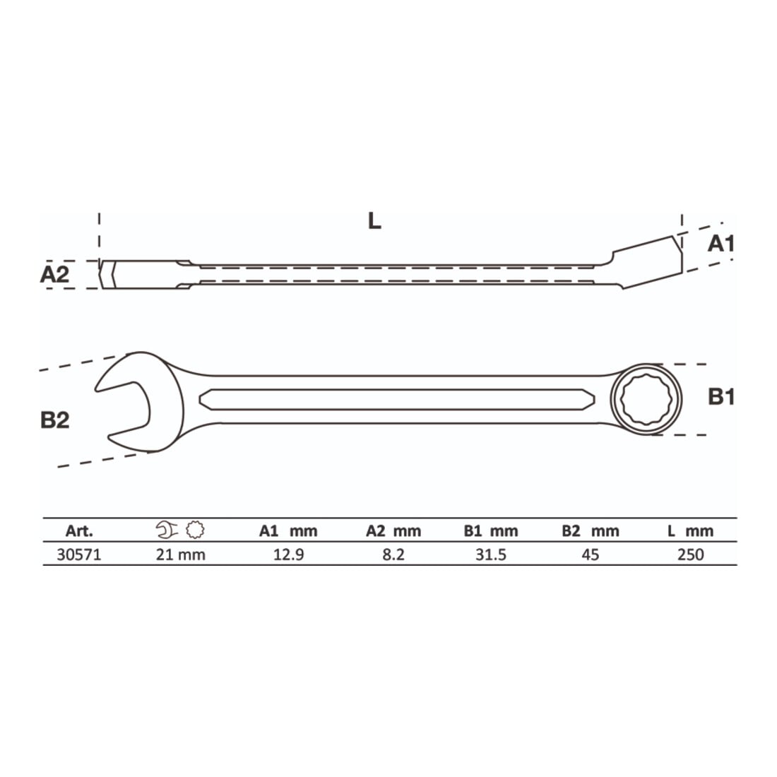 BGS Steekringsleutel | 4,5 mm