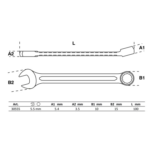 BGS Steekringsleutel | 5,5 mm