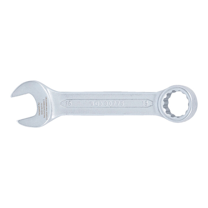 BGS Steekringsleutel, extra kort | 15 mm