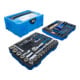 BGS Steeksleutel-, hamer-, tang- en schroevendraaierset, 6,3 mm (1/4") / 12,5 mm (1/2"), BGS systainer®, 77-dlg.