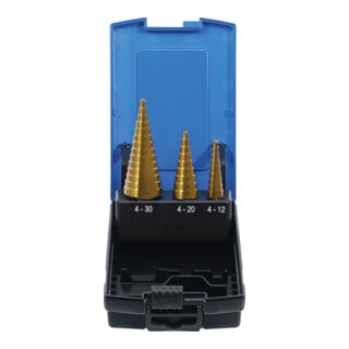 BGS Step boren set titanium-nitraat Ø 4 - 30 mm 3 dlg.