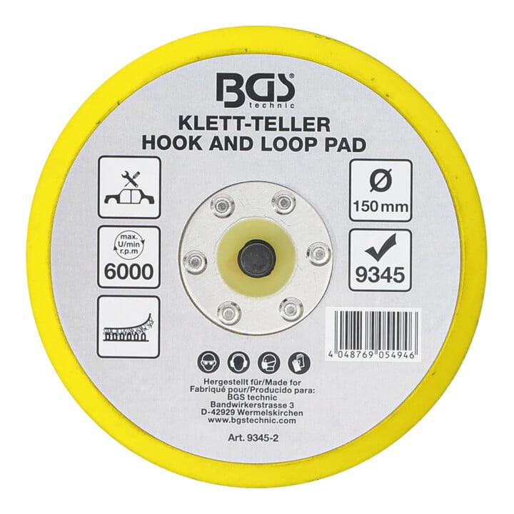 BGS Steunschijf voor BGS 9345 | Ø 150 mm