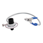BGS Strumento di misura dell'angolo di rotazione con clip per braccio, azionamennto quadro interno 12,5mm (1/2")