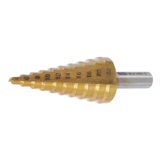 BGS Stufenbohrer titannitriert Ø 4 - 22 mm