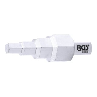 BGS Stufenschlüssel 9535, Antrieb Außenvierkant 12,5 mm (1/2"), 4-stufig