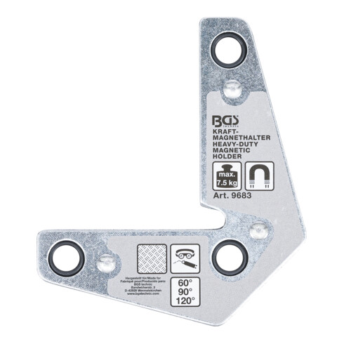 BGS Supporto magnetico, forma a L, 9 kg