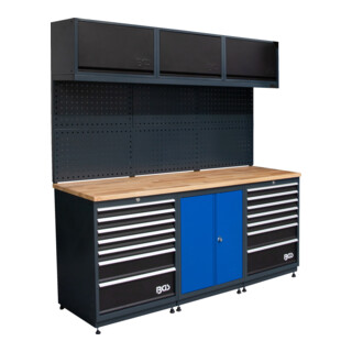 BGS Système mural de rangement, pack de démarrage, bois, 3 modules