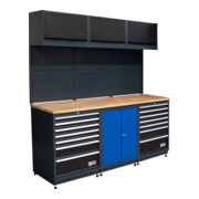 BGS Système mural de rangement, pack de démarrage, bois, 3 modules-1