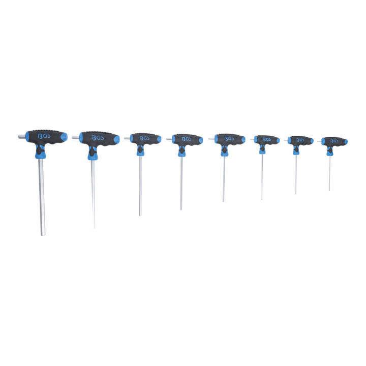 BGS T-greep steeksleutelset binnenzeskant 2 - 10 mm 8 delig