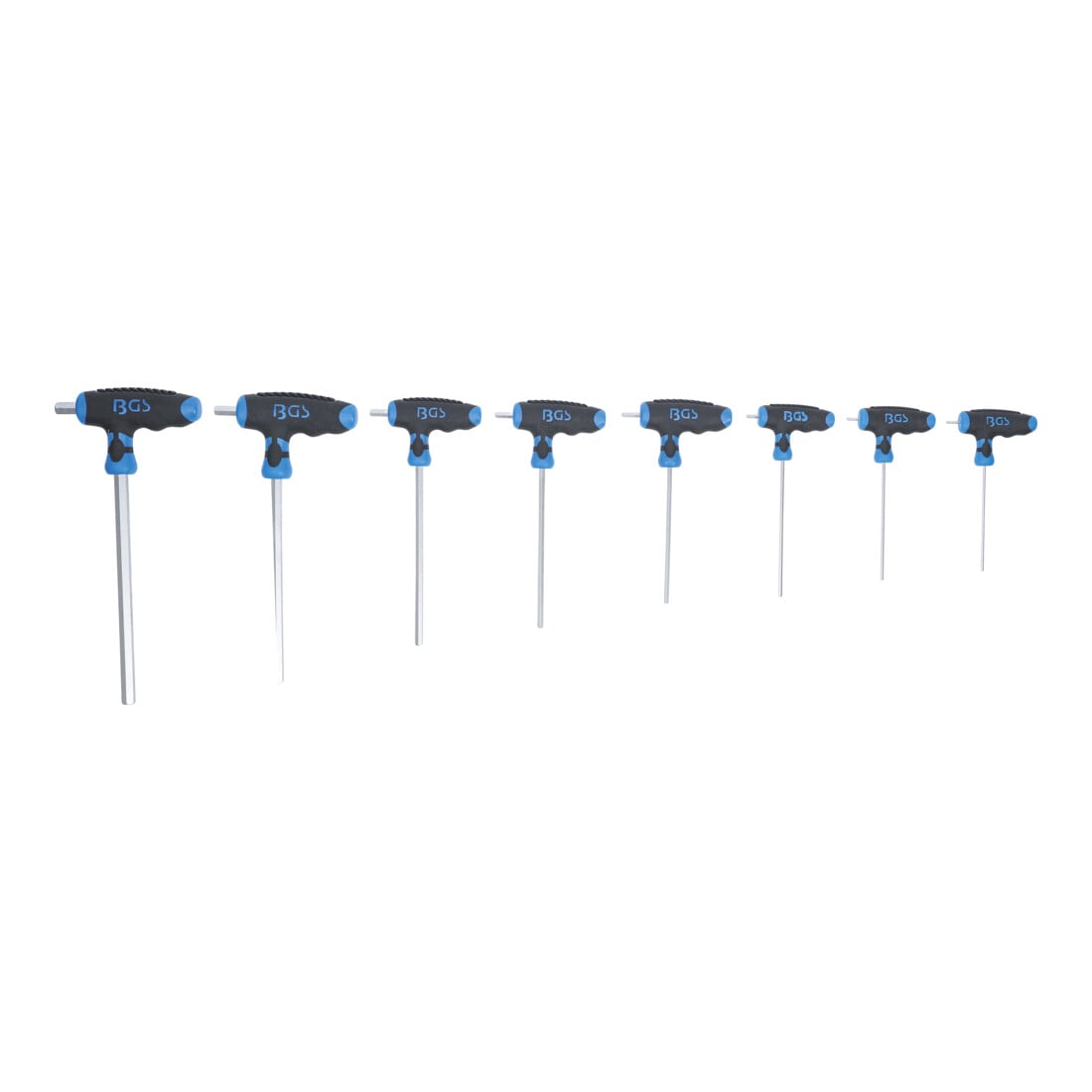 BGS T-greep steeksleutelset binnenzeskant 2 - 10 mm 8 delig