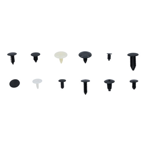 BGS Tannenbaumclip-Sortiment für GM, VW, Chrysler, BMW, Nissan Ford 9055, 340-tlg.