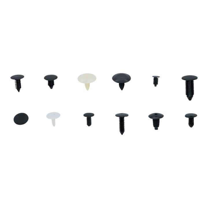 BGS Tannenbaumclip-Sortiment für GM, VW, Chrysler, BMW, Nissan Ford 9055, 340-tlg.