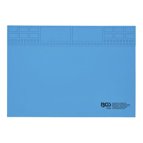 BGS Tappetino da lavoro in silicone, magnetico, 350 x 245 x 3 mm