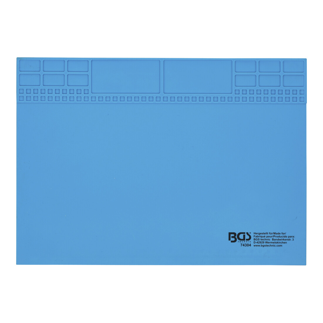 BGS Tappetino da lavoro in silicone, magnetico, 350 x 245 x 3 mm