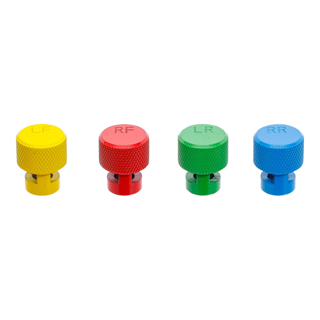 BGS Tappi di gonfiaggio pneumatici con codice colore per valvole TPMS, 4pz.